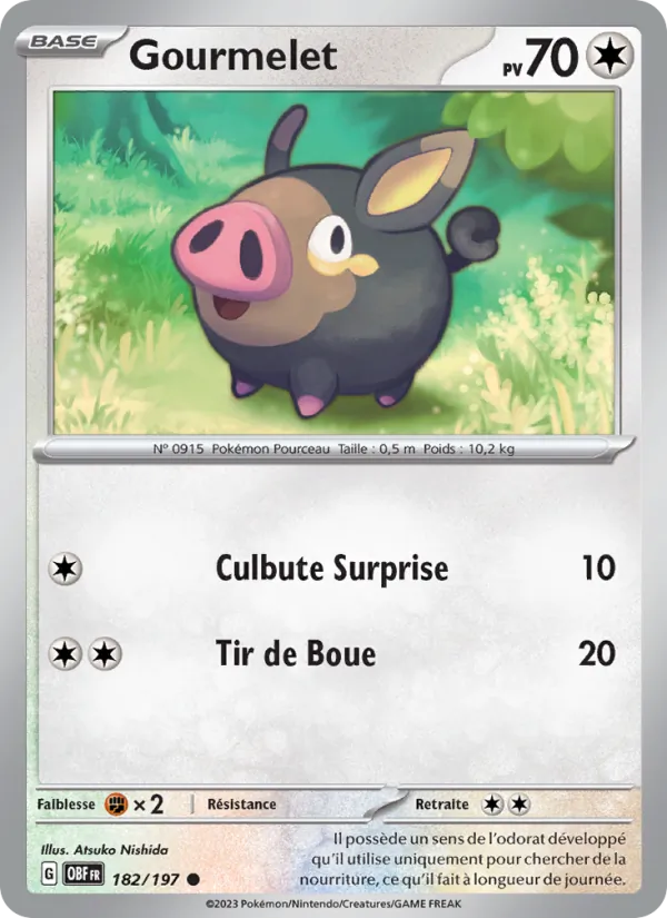 Carte Gourmelet 182/197 – Flammes Obsidiennes