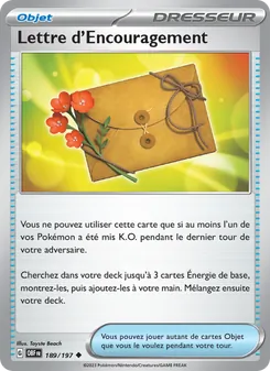 Carte Lettre d'Encouragement 189/197 – Flammes Obsidiennes