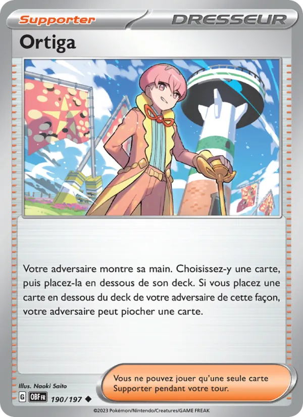 Carte Ortiga 190/197 – Flammes Obsidiennes