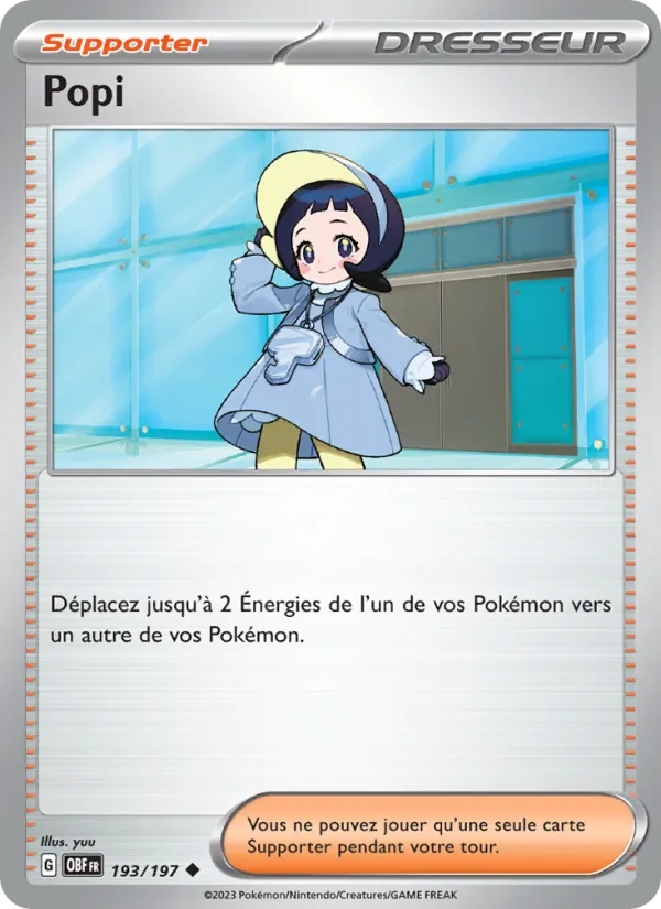 Carte Popi 193/197 – Flammes Obsidiennes