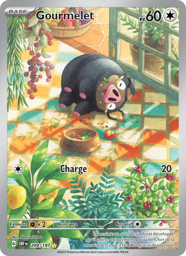 Carte Gourmelet 209/197 – Flammes Obsidiennes