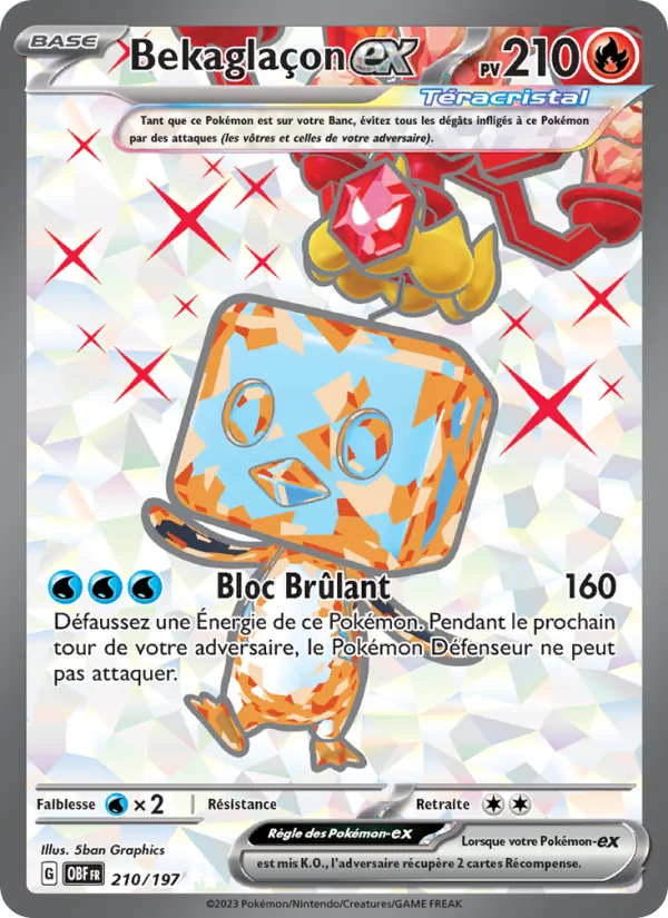 Carte Bekaglaçon-ex 210/197 – Flammes Obsidiennes