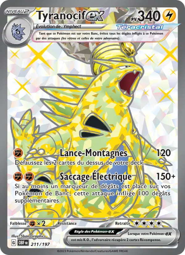 Carte Tyranocif-ex 211/197 – Flammes Obsidiennes