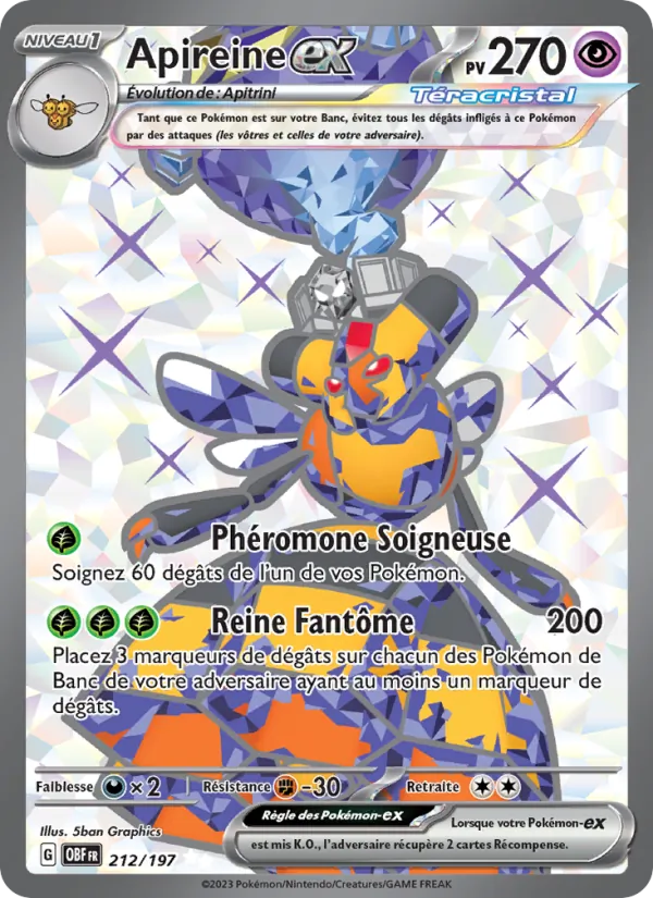 Carte Apireine-ex 212/197 – Flammes Obsidiennes