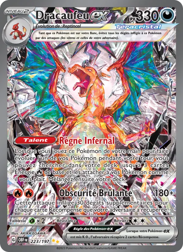 Carte Dracaufeu-ex 223/197 – Flammes Obsidiennes