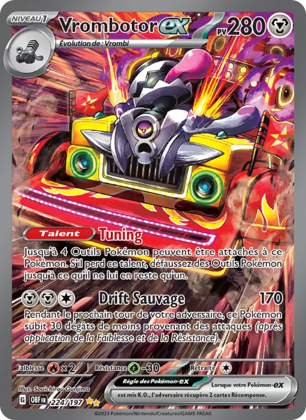 Carte Vrombotor-ex 224/197 – Flammes Obsidiennes