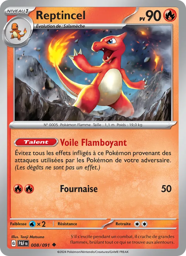 Carte Reptincel 008/091 – Destinées de Paldea