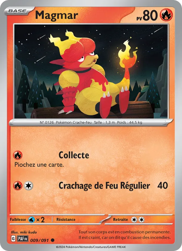 Carte Magmar 009/091 – Destinées de Paldea