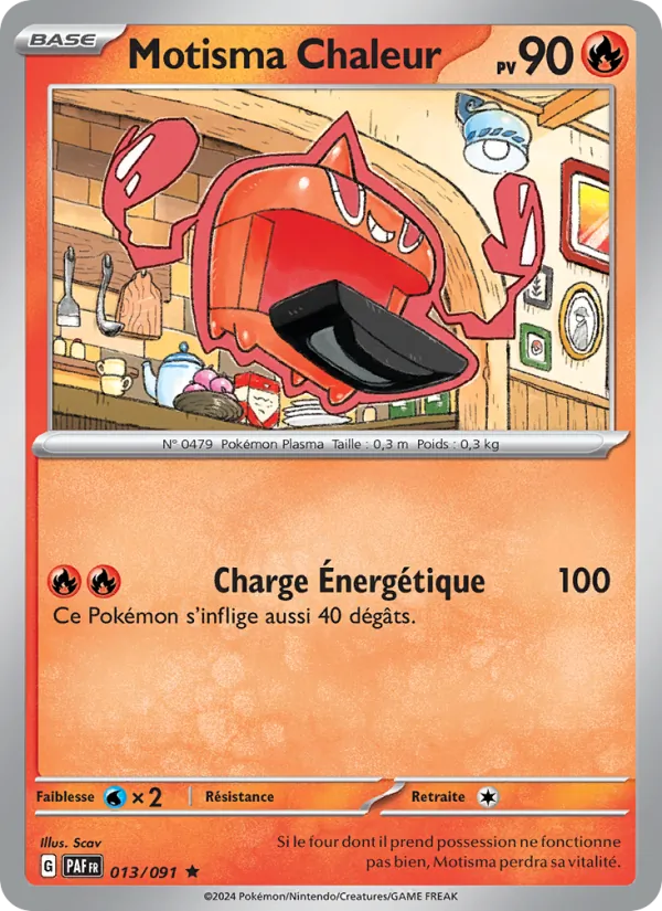 Carte Motisma Chaleur 013/091 – Destinées de Paldea