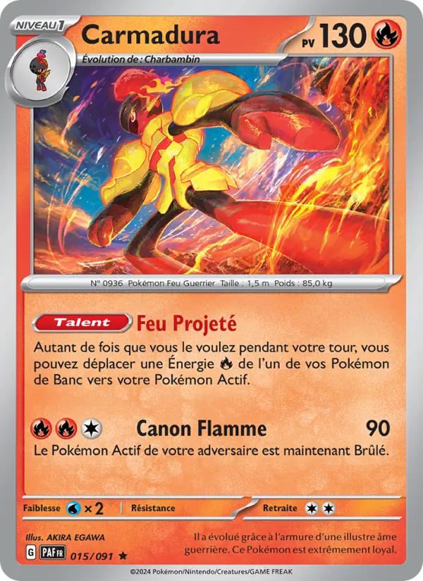 Carte Carmadura 015/091 – Destinées de Paldea