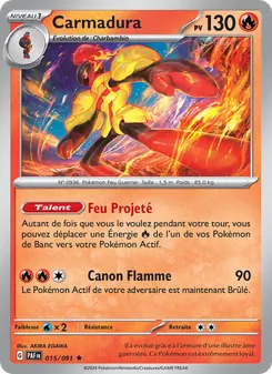 Carte Carmadura 015/091 – Destinées de Paldea