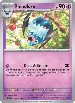Carte Rhinolove 033/091 – Destinées de Paldea