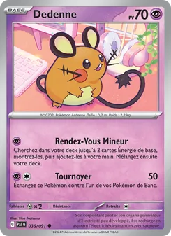 Carte Dedenne 036/091 – Destinées de Paldea