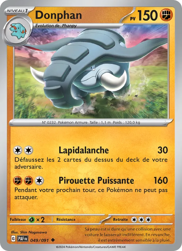 Carte Donphan 049/091 – Destinées de Paldea