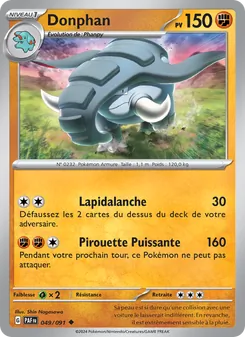 Carte Donphan 049/091 – Destinées de Paldea