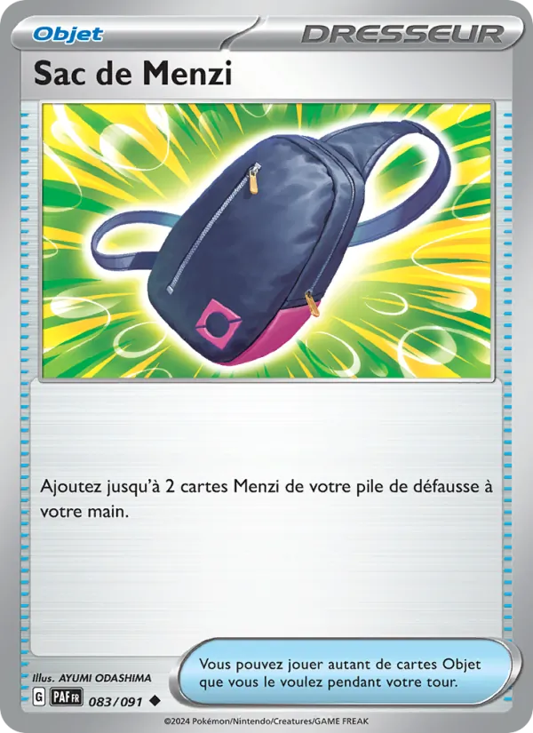 Carte Sac de Menzi 083/091 – Destinées de Paldea