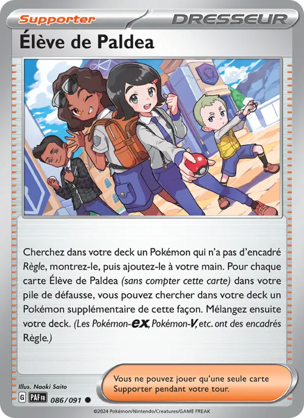 Carte Élève de Paldea 086/091 – Destinées de Paldea
