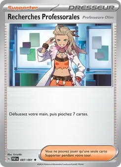 Carte Recherches Professorales 087/091 – Destinées de Paldea