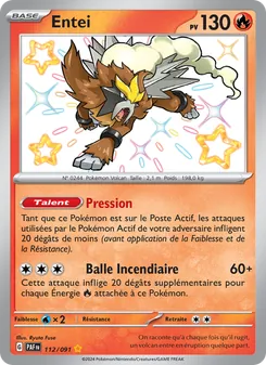Carte Entei 112/091 – Destinées de Paldea