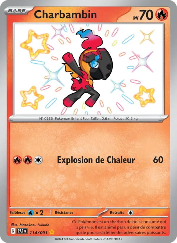 Carte Charbambin 114/091 – Destinées de Paldea
