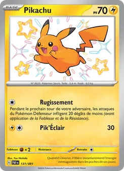 Carte Pikachu 131/091 – Destinées de Paldea