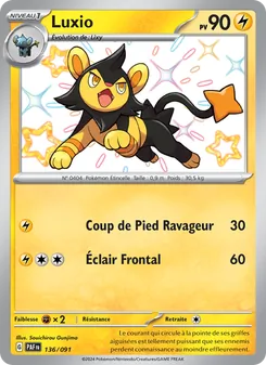 Carte Luxio 136/091 – Destinées de Paldea