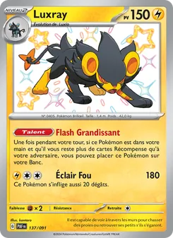 Carte Luxray 137/091 – Destinées de Paldea