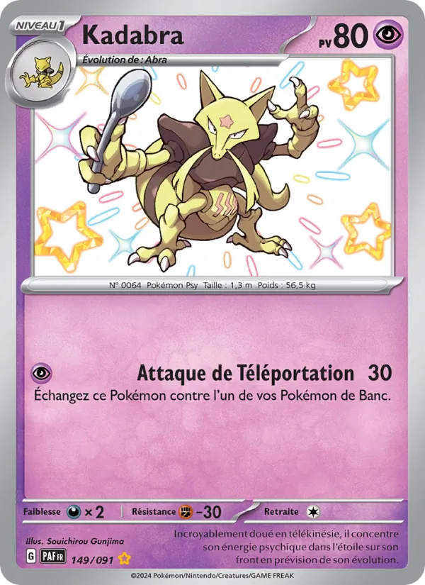 Carte Kadabra 149/091 – Destinées de Paldea