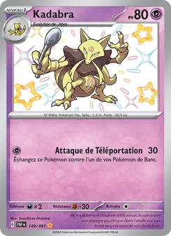 Carte Kadabra 149/091 – Destinées de Paldea