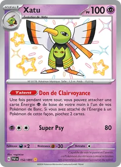 Carte Xatu 152/091 – Destinées de Paldea