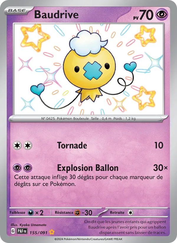 Carte Baudrive 155/091 – Destinées de Paldea