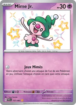 Carte Mime Jr. 157/091 – Destinées de Paldea