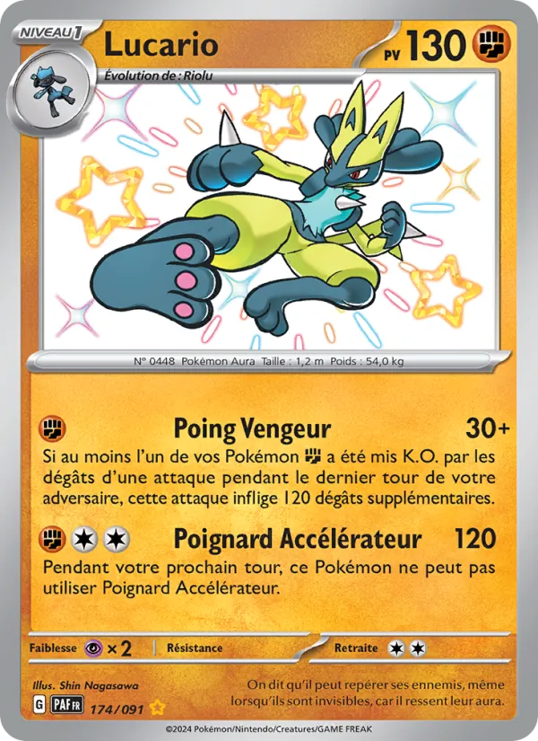 Carte Lucario 174/091 – Destinées de Paldea