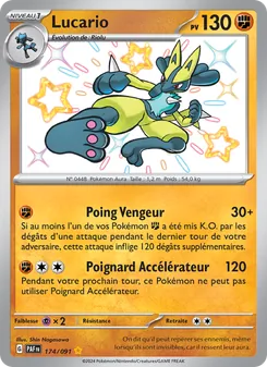 Carte Lucario 174/091 – Destinées de Paldea