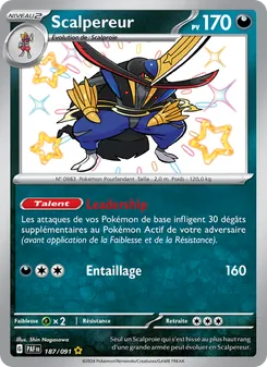 Carte Scalpereur 187/091 – Destinées de Paldea