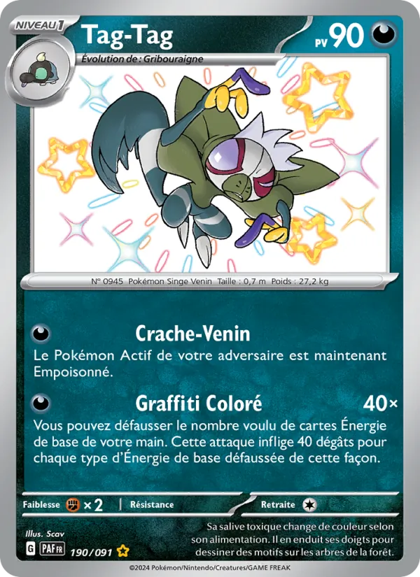 Carte Tag-Tag 190/091 – Destinées de Paldea