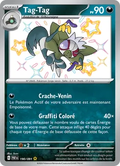 Carte Tag-Tag 190/091 – Destinées de Paldea