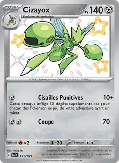 Carte Cizayox 191/091 – Destinées de Paldea