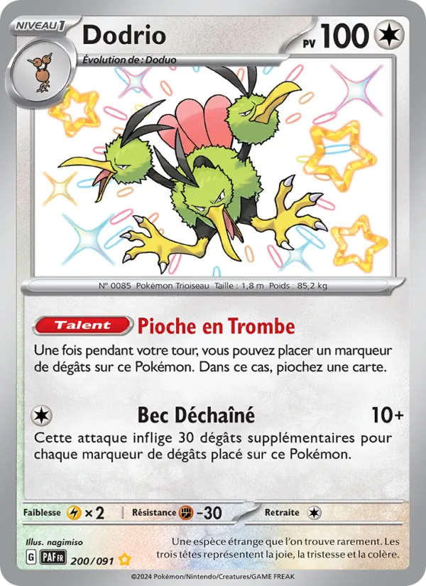 Carte Dodrio 200/091 – Destinées de Paldea