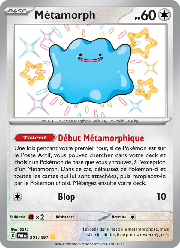 Carte Métamorph 201/091 – Destinées de Paldea