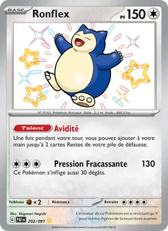 Carte Ronflex 202/091 – Destinées de Paldea
