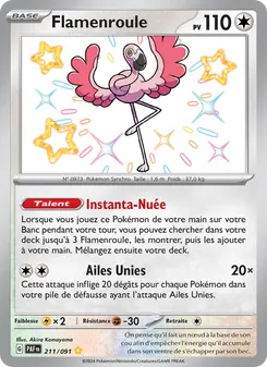 Carte Flamenroule 211/091 – Destinées de Paldea