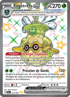 Carte Foretress-ex 212/091 – Destinées de Paldea