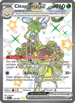 Carte Cléopsytra-ex 214/091 – Destinées de Paldea