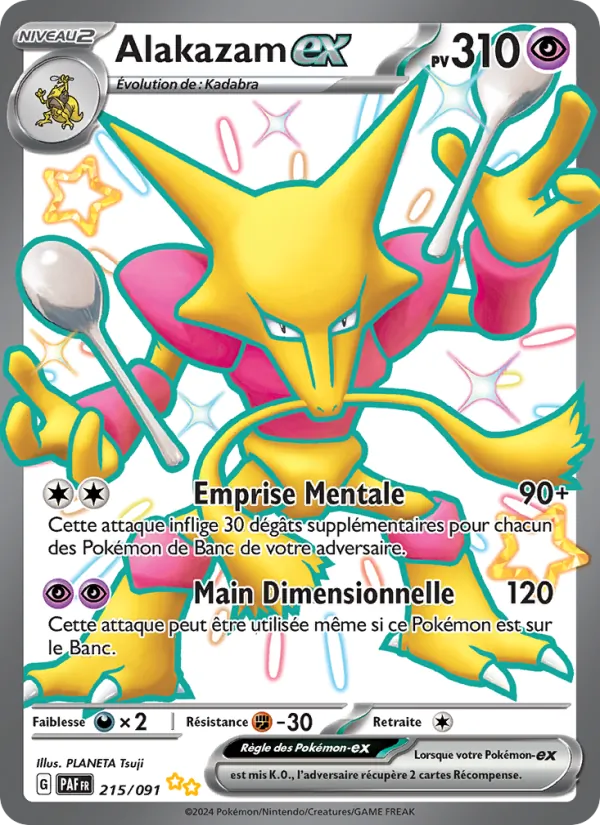 Carte Alakazam-ex 215/091 – Destinées de Paldea