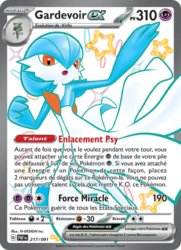 Carte Gardevoir-ex 217/091 – Destinées de Paldea