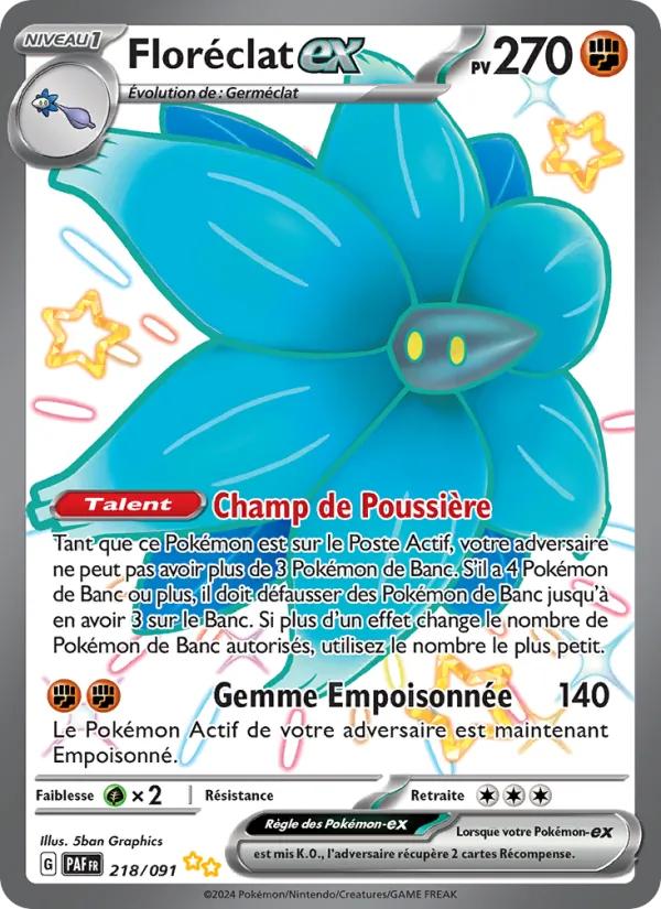 Carte Floréclat-ex 218/091 – Destinées de Paldea