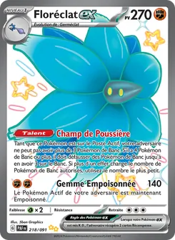 Carte Floréclat-ex 218/091 – Destinées de Paldea