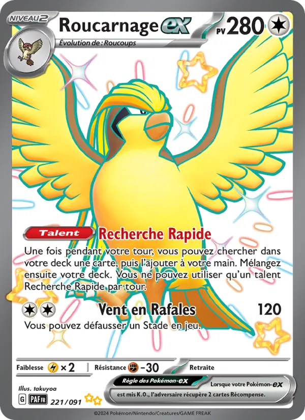 Carte Roucarnage-ex 221/091 – Destinées de Paldea