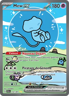 Carte Mew-ex 232/091 – Destinées de Paldea